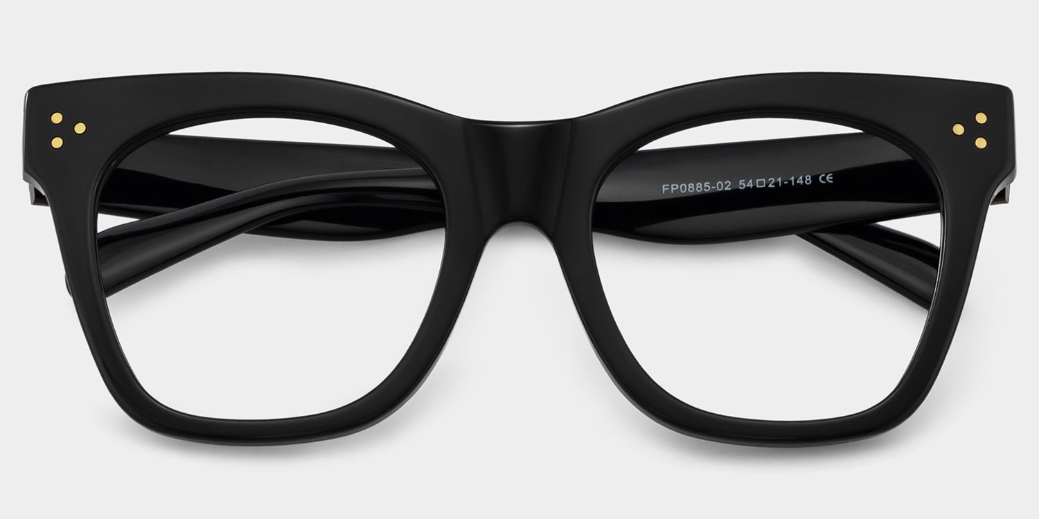 Gordon Rectangle Black Eyeglasses & Glasses Frames1
