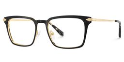 Chaney Black Rectangle Glasses3