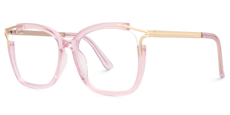 Sidibe Pink Square Glasses