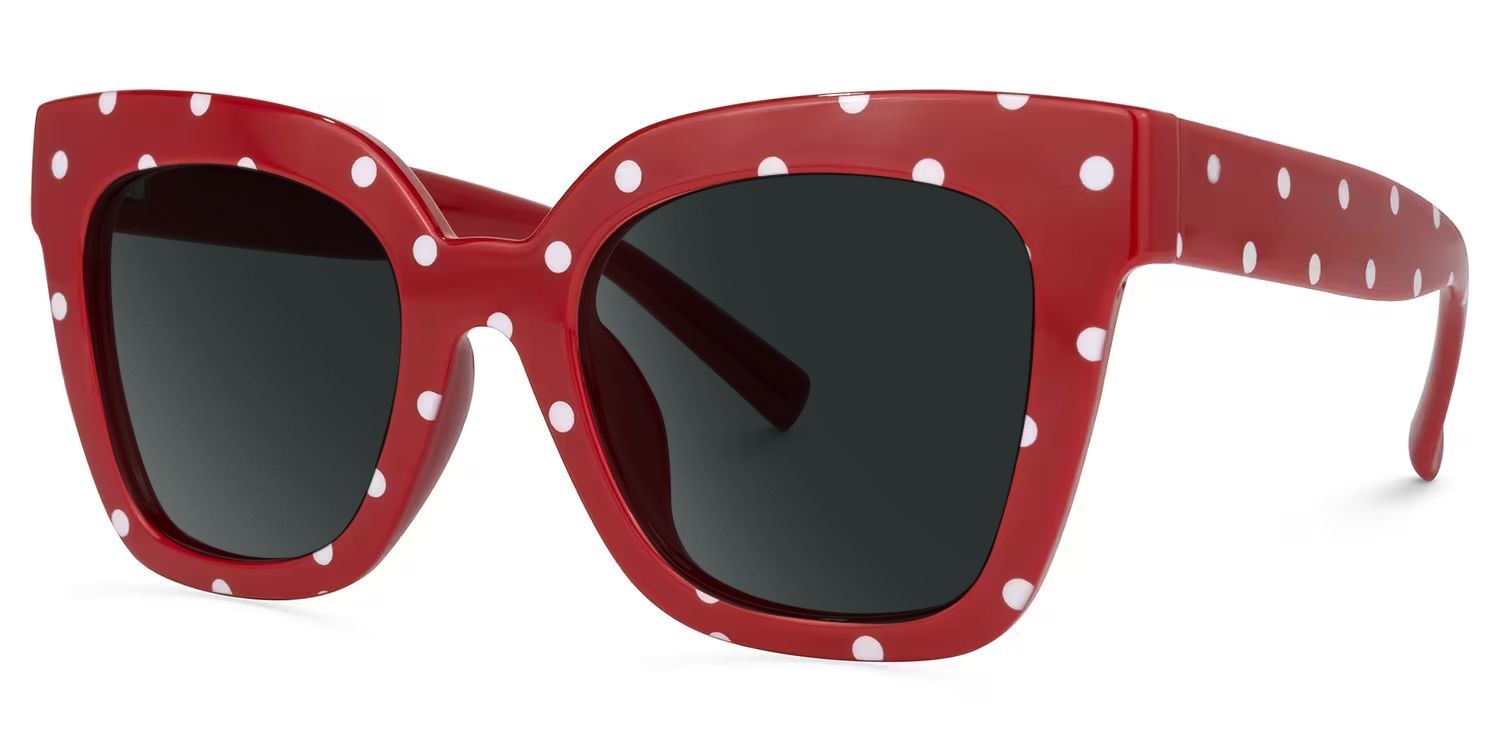 Malcolm Tr90 Red-Dot Frame Sunglasses | ZEELOOL UK1