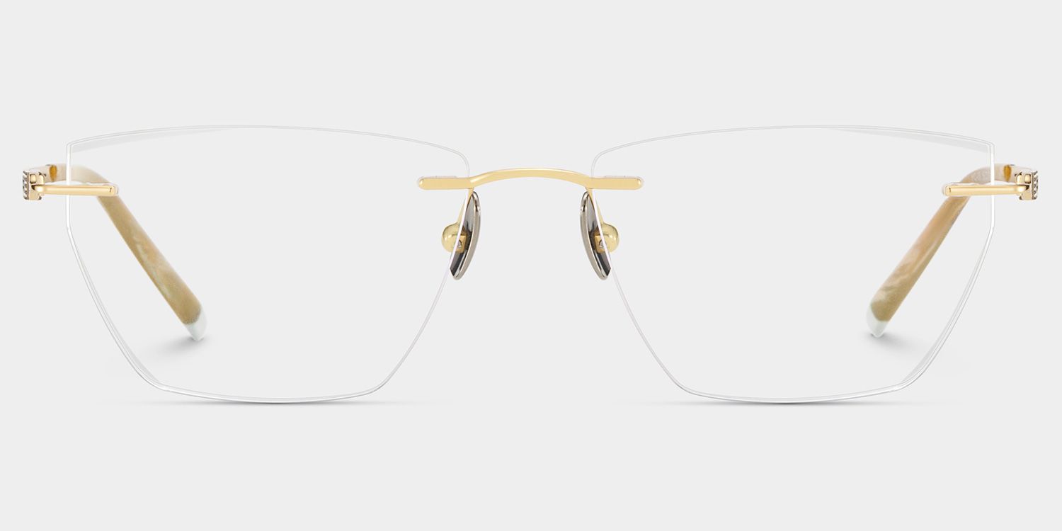 Ella Cat eye Gold Frame Eyeglasses for Woman| ZEELOOL4