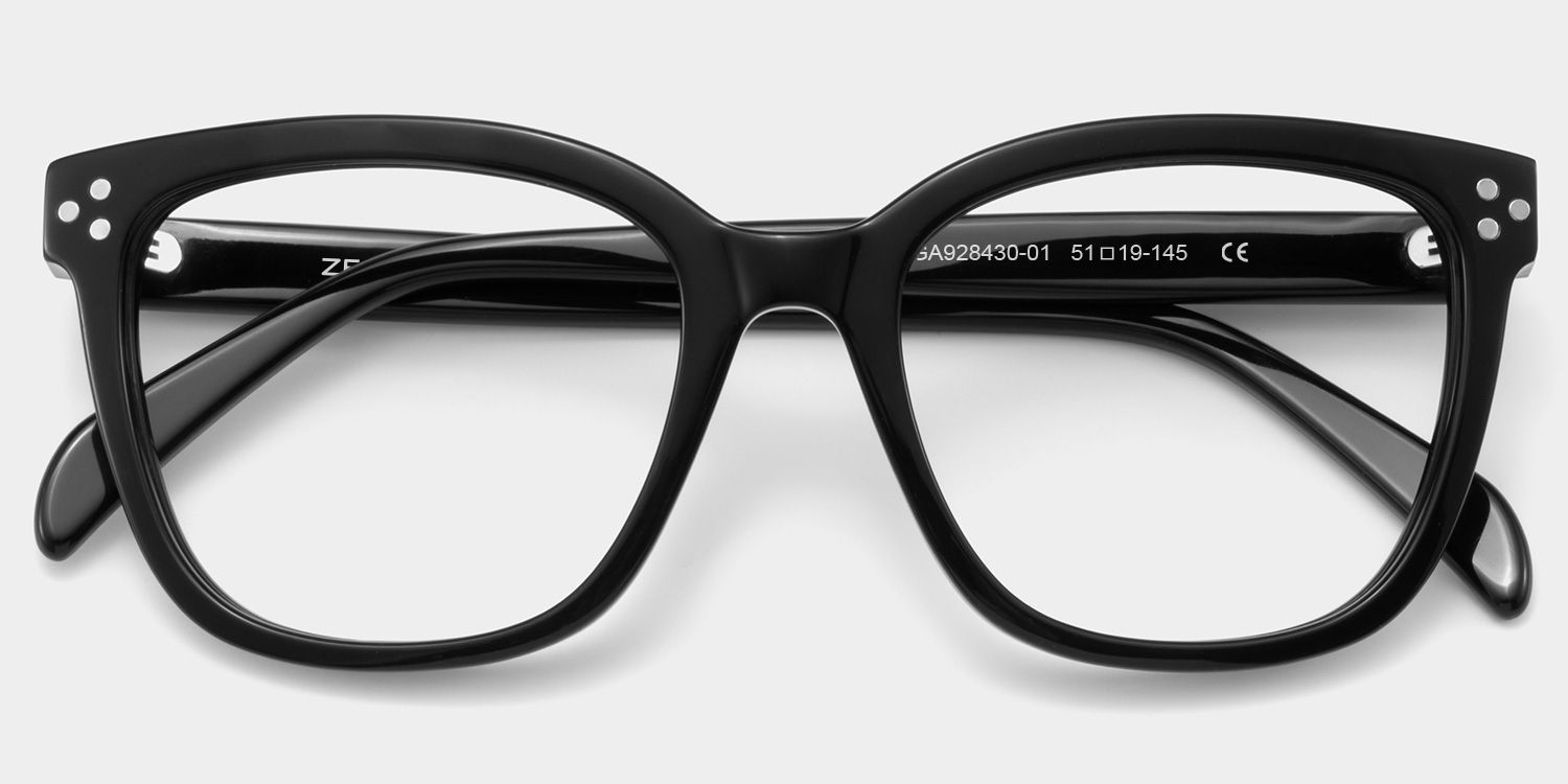 Scarlett Black Frame Glasses with Square Frame Online | ZEELOOL2