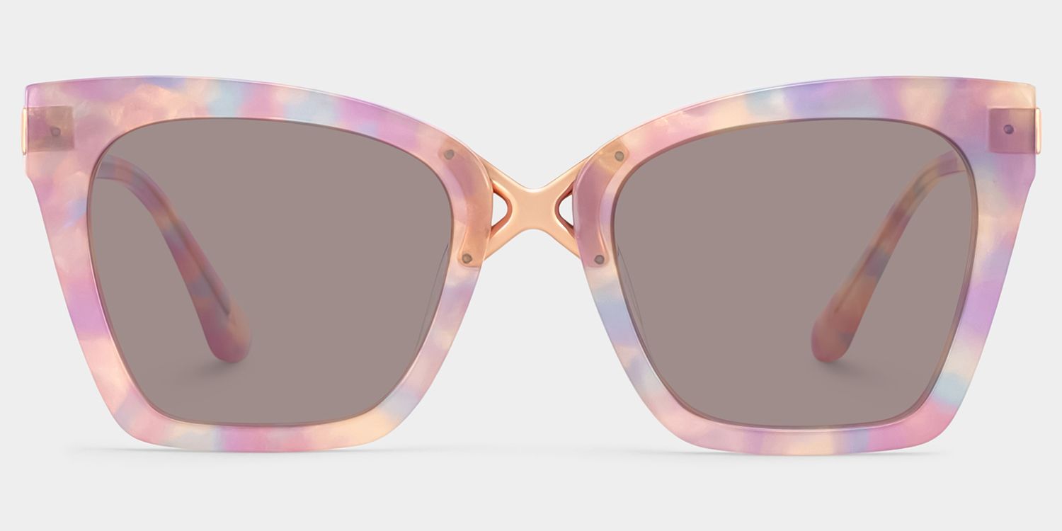 Darlyn Cat Eye Sunglasses with Mixed Pink Frames | ZEELOOL CA0