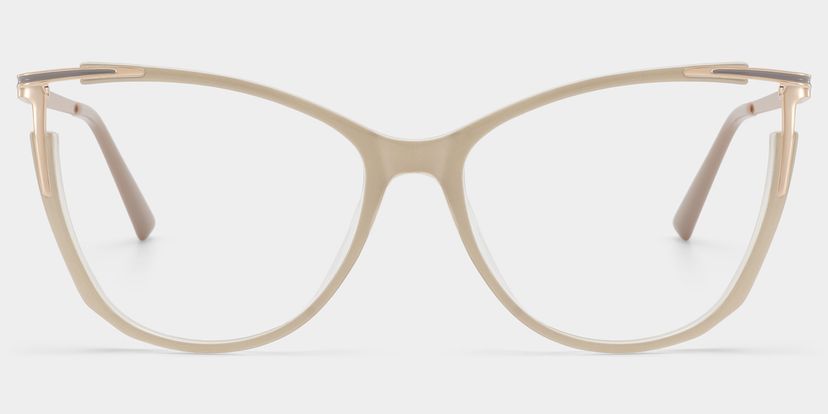 Yomary Khaki Cat eye Glasses