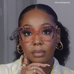 Malcolm Pink-Leopard Square Glasses12