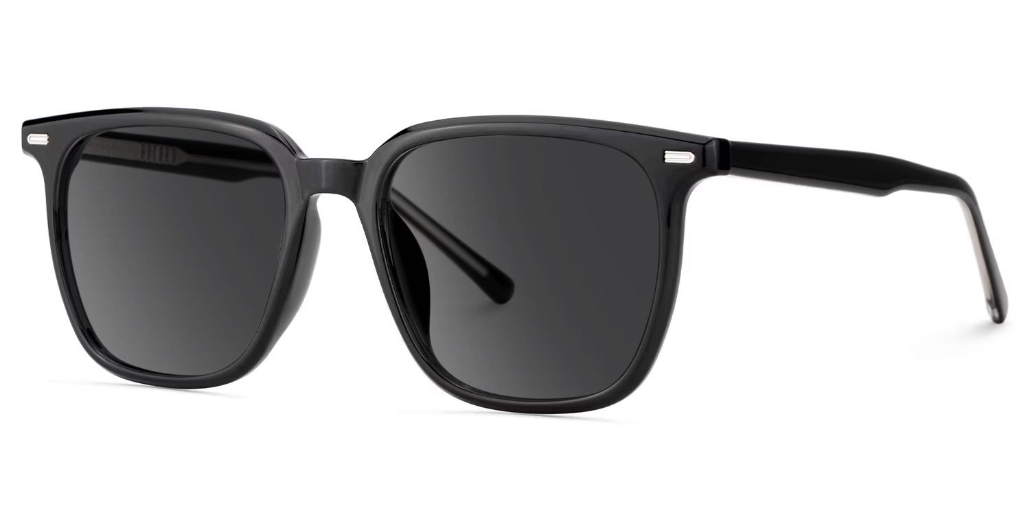 Eliza Black Frame Sunglasses with Square Style | ZEELOOL UK2