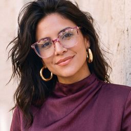 Rodz Pink-Floral Square Glasses4