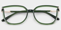 Rodz Dark-Green Square Glasses1
