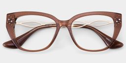 Alma Brown Butterfly Glasses1