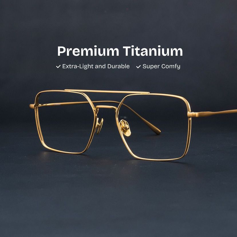 Jensen Gold Aviator Glasses