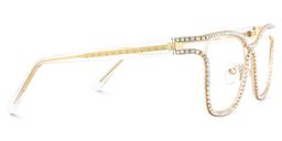 Shine Gold Square Glasses4