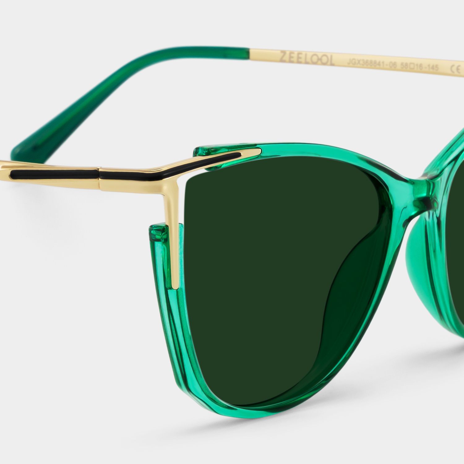Yomary Cat Eye Green Sunglasses for Women & Men | ZEELOOL UK4