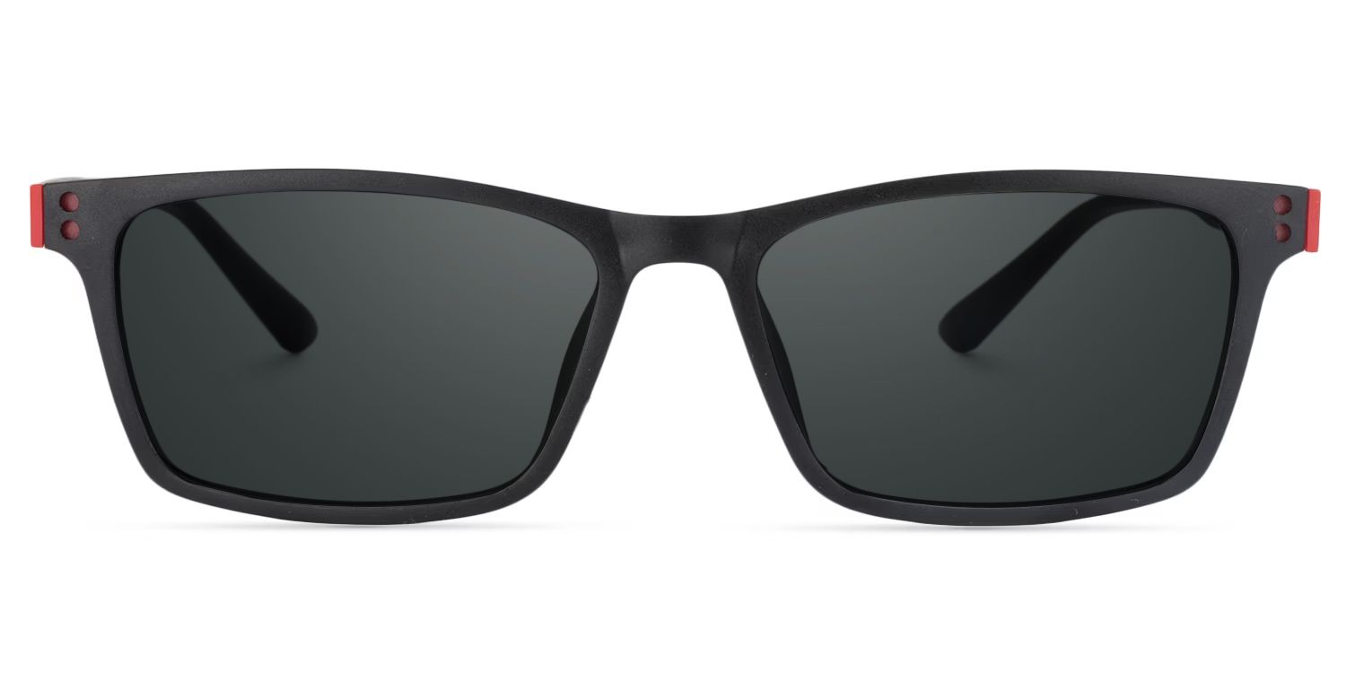 Cheche Tr90 Black Rectangle Frame Sunglasses | ZEELOOL UK0