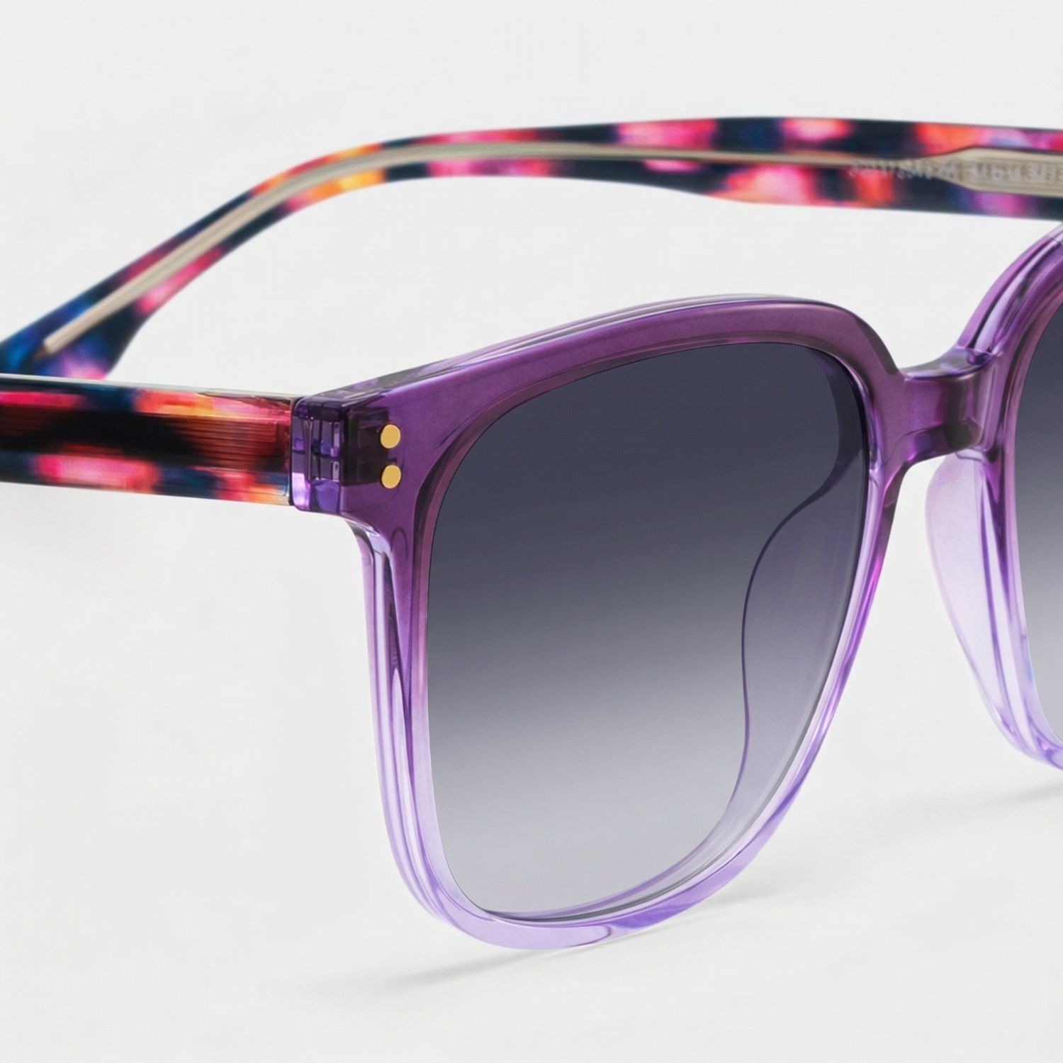 Donnalyn Square Purple Full Rim Sunglasses | ZEELOOL UK4