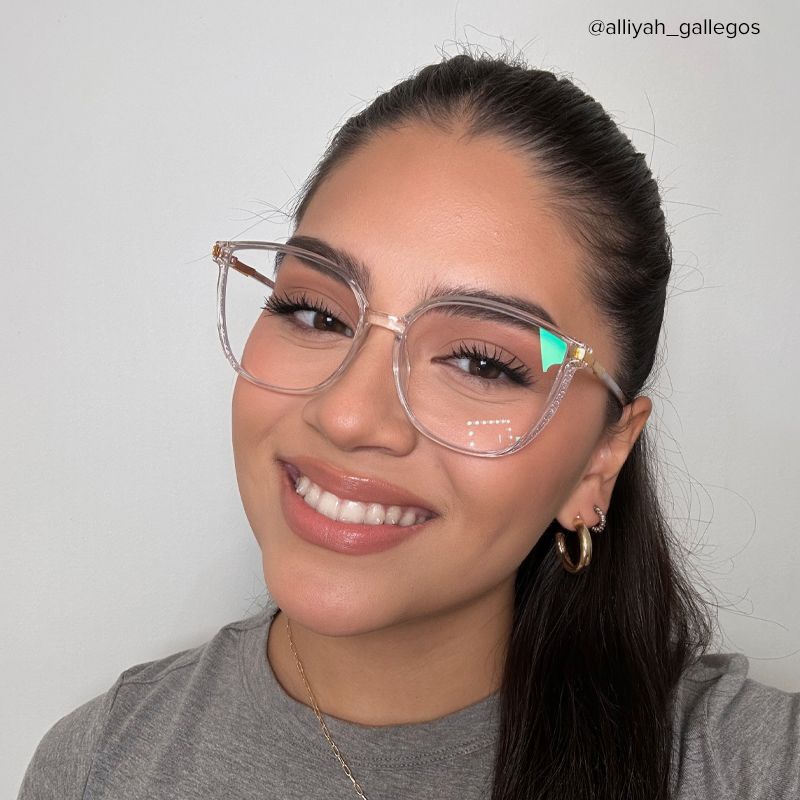 Rodz Square Clear Frame Glasses | ZEELOOL UK10