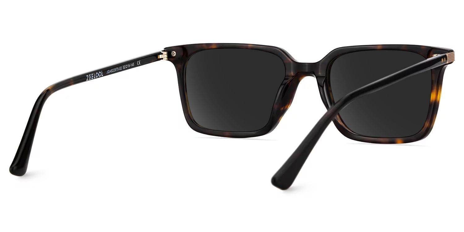 Goveo Rectangle Tortoise Sunglasses for Women & Men | ZEELOOL UK4