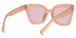 Malcolm Matte Brown Square Sunglasses4