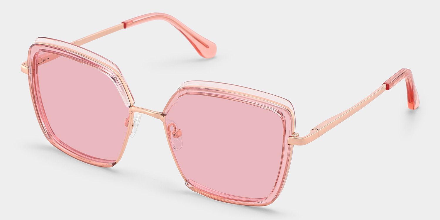 Cordaro Square Sunglasses with Mixed Pink Frames | ZEELOOL CA2