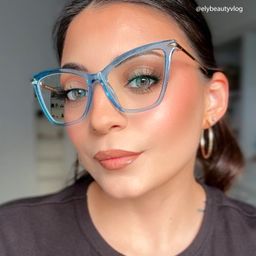 Hilary Blue Butterfly Glasses12