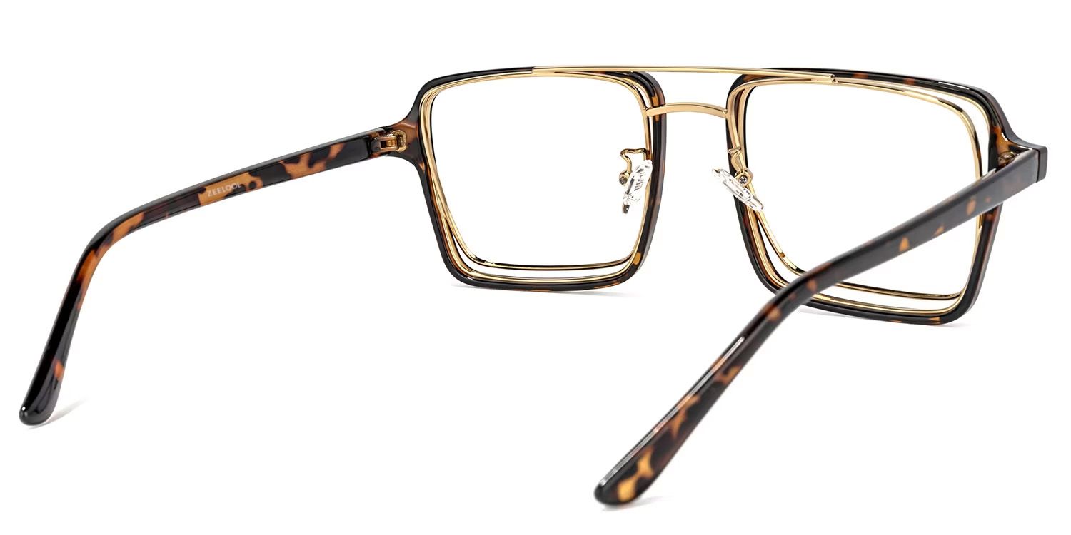 Aviator Tortoise-Gold Glasses | ZEELOOL UK4