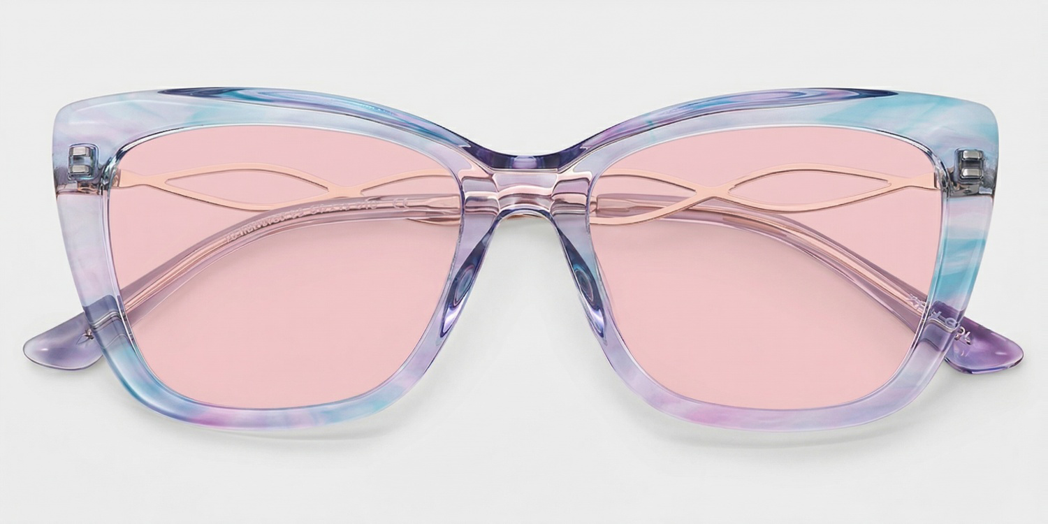 Remi Butterfly Purple Full Rim Sunglasses | ZEELOOL UK1