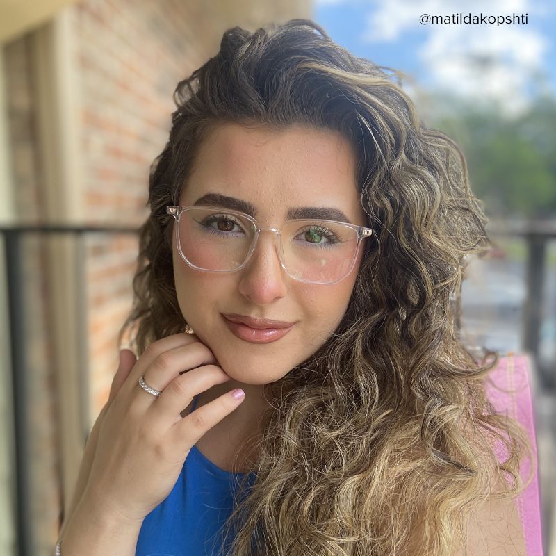 Fezell TR90 Square Clear Frame Glasses | Zeelool Optical6