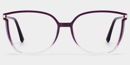 Rodz Purple Clear Square Glasses0