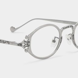Serena Silver Oval Glasses4