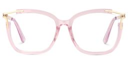Sidibe Pink Square Glasses0