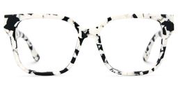 Kerri Cow Print Square Glasses2
