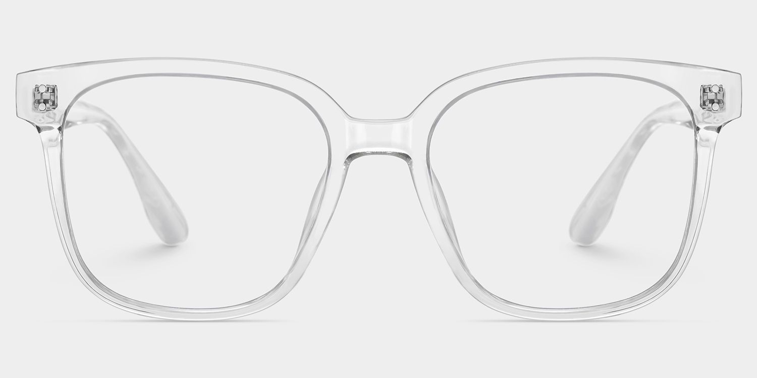 Oglesby Square Blue Light Blocking Glasses Clear Frame | Zeelool0