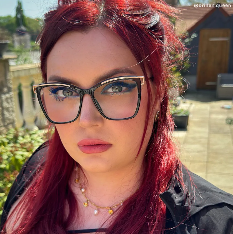 Krystle Square Black Eyeglasses and Glasses Frames8