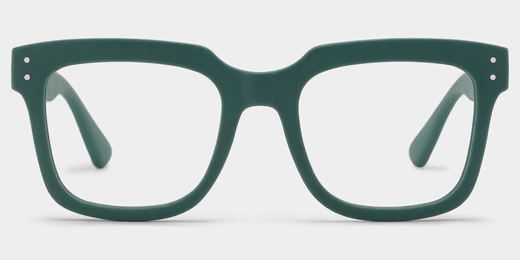 Liizbeett Green Square Glasses