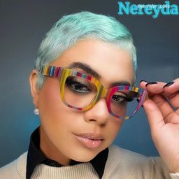 Nereyda Multicolor Cat eye Glasses7