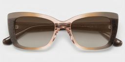 Leona Brown Rectangle Sunglasses1
