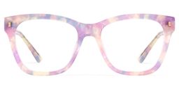 Mae Purple Square Glasses0