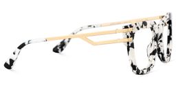 Lidia Cow Print Square Glasses4
