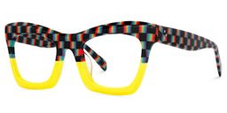 Benitez Yellow Square Glasses1