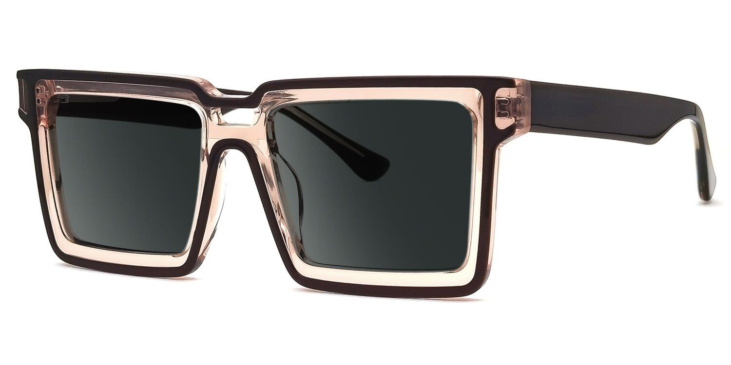Milian Square Brown Sunglasses for Women & Men | ZEELOOL UK1