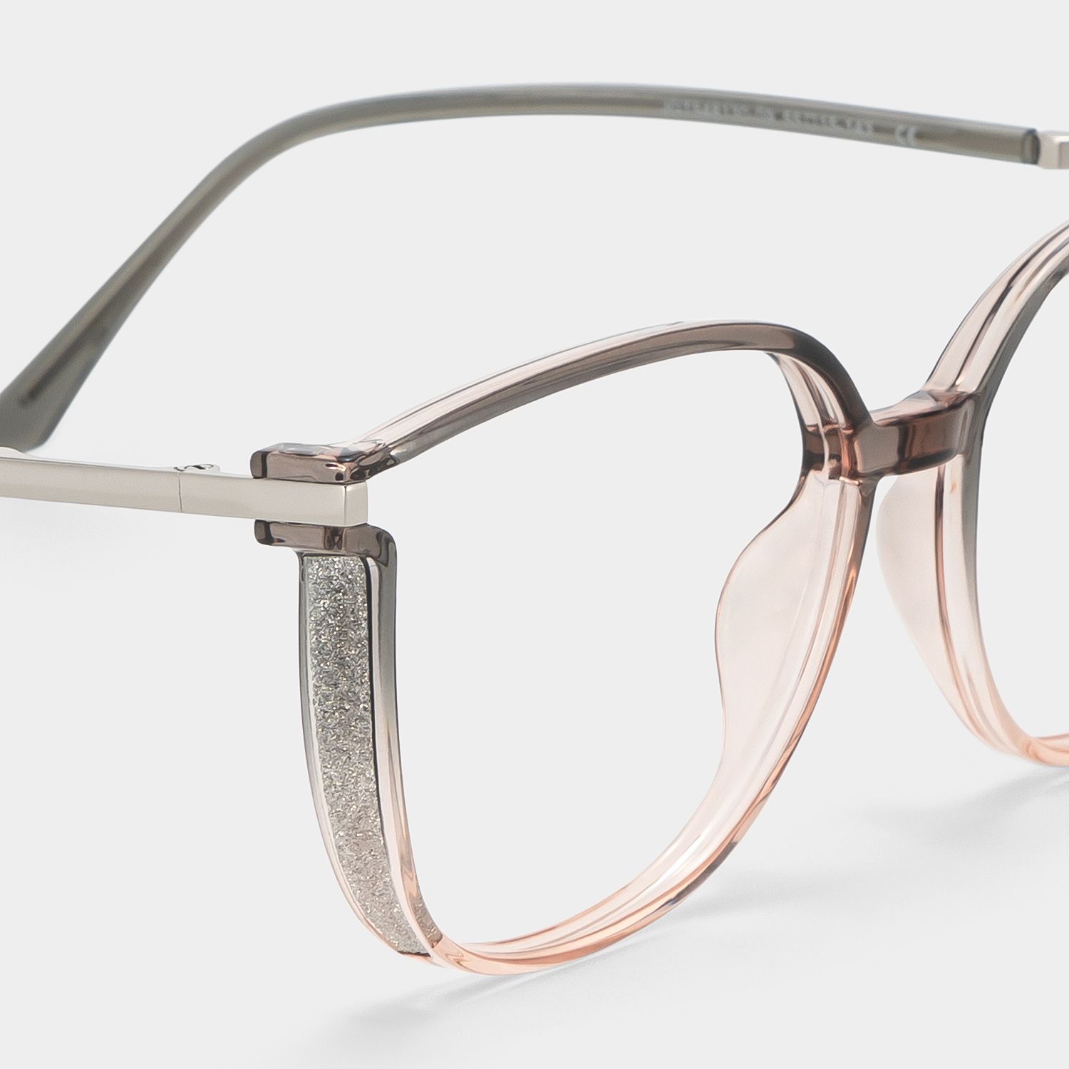 Rodz Square Gray-Pink Eyeglasses and Glasses Frames4