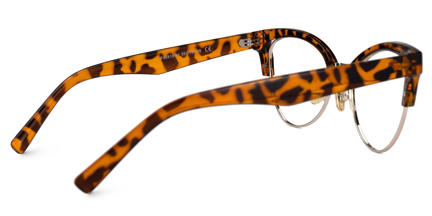 Charlene Tortoise Browline Cat Eye Glasses for Women4