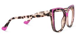 Fenn Pink Tortoise Cat eye Glasses3