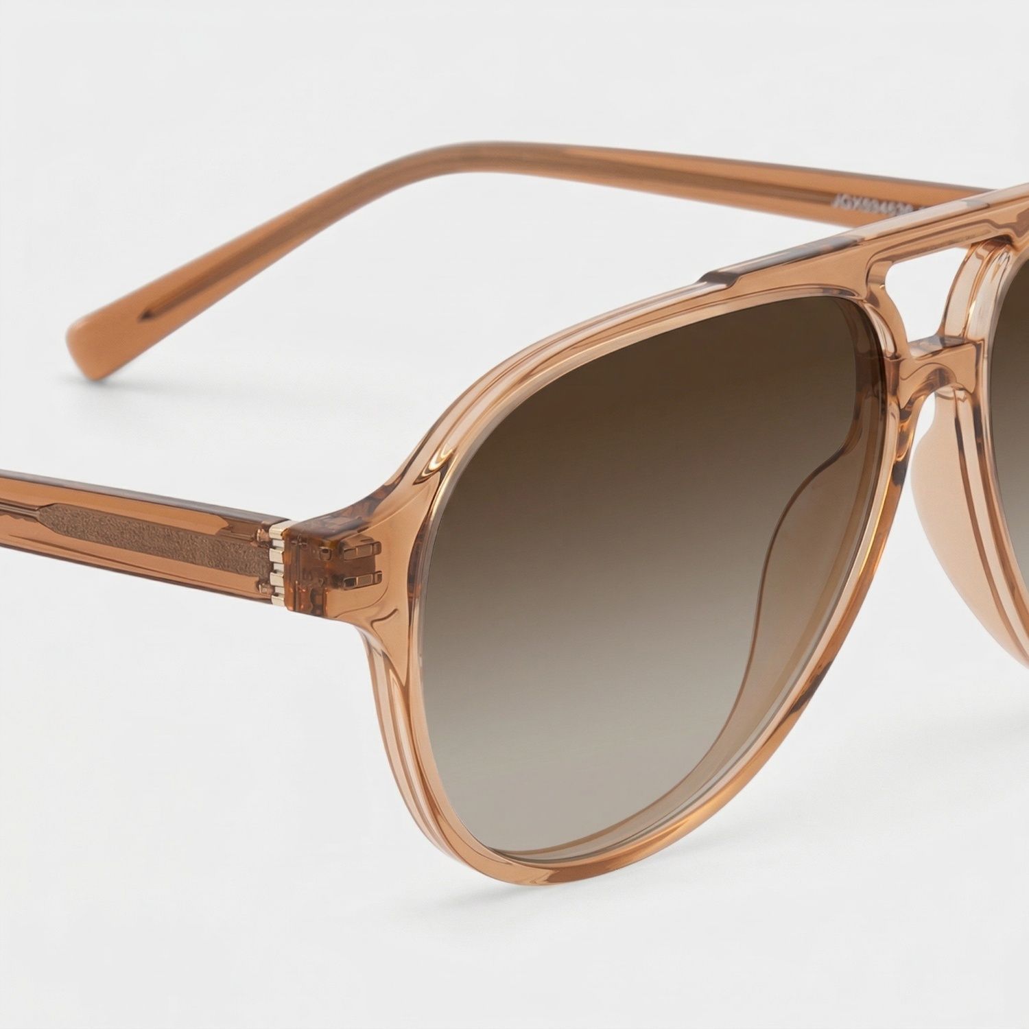 Drew Aviator Clear Brown Full Rim Sunglasses | ZEELOOL UK4