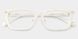 Remy White Rectangle Glasses4