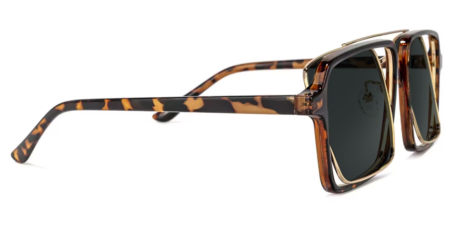 Nellie Mixed Tortoise-Gold Frame Sunglasses | ZEELOOL UK2