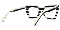 Bernita Black-White Geometric Glasses4