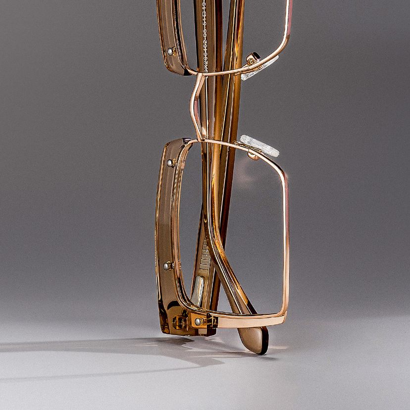 Kiana Beige Square Glasses