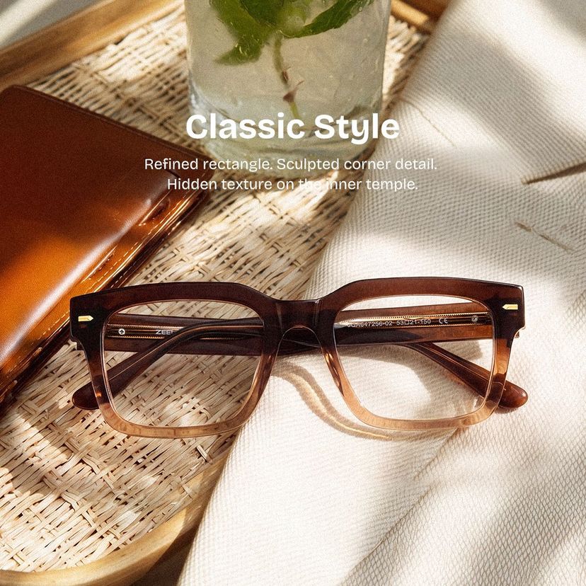 Benjamin Two-tone Rectangle Glasses