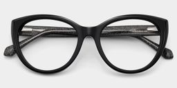 Kiera Black Cat eye Glasses1
