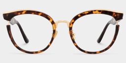 Laraine Tortoise Cat eye Glasses0